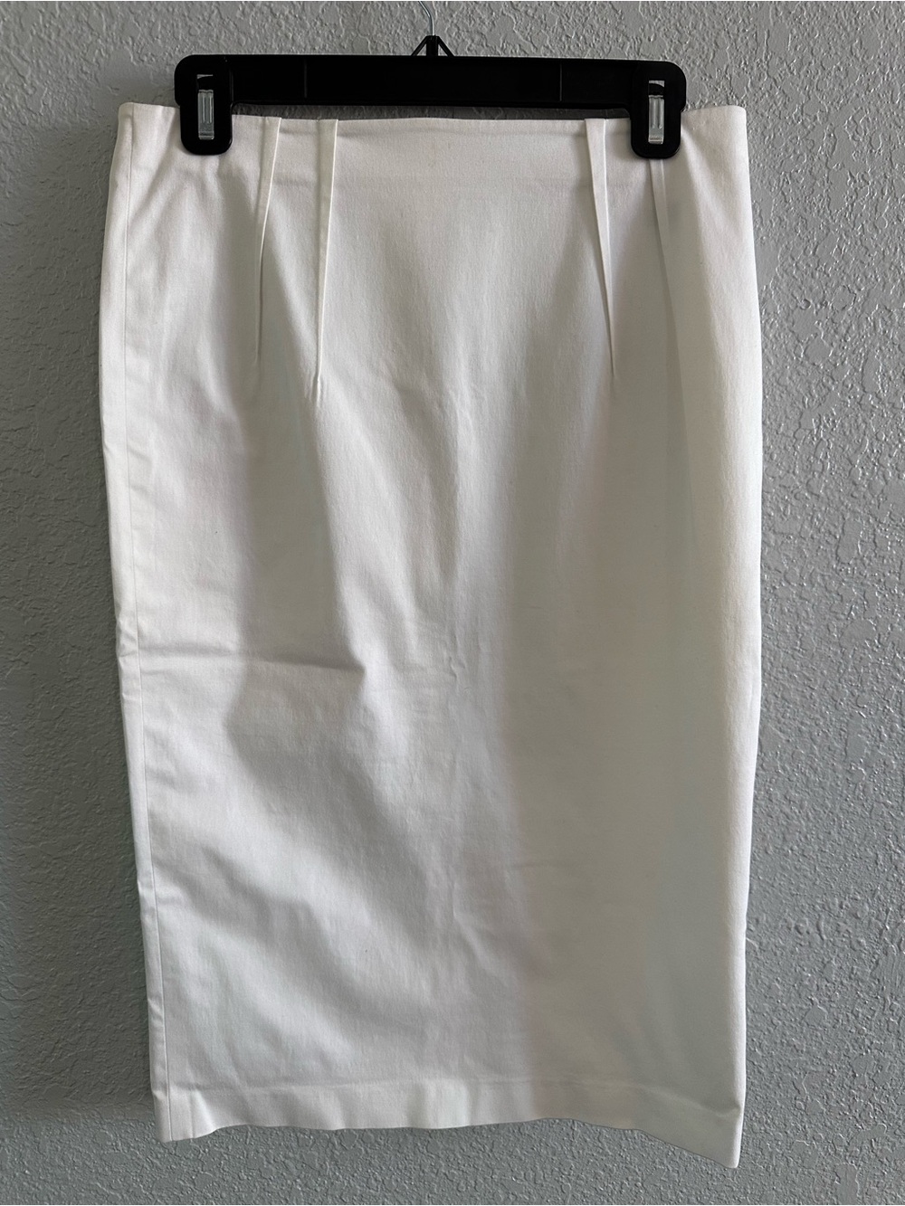 Strenesse‎ Gabriele Strehle White Cotton Stretch Pencil Skirt Size 4